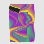 Die Magie der Farben Abstrakt 3D-Rainbowart Golfhandtuch (Vorderseite)