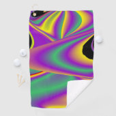 Die Magie der Farben Abstrakt 3D-Rainbowart Golfhandtuch (Insitu)