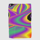 Die Magie der Farben Abstrakt 3D-Rainbowart Golfhandtuch (Vorderseite)