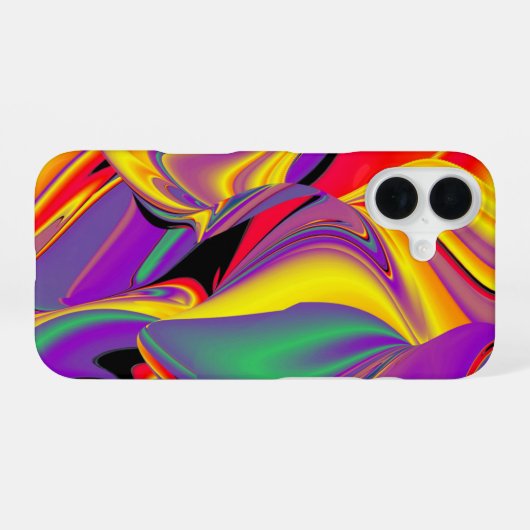 Die Magie der Farben Abstrakt 3D-Rainbowart iPhone 16 Hülle (Rückseite (Horizontal))