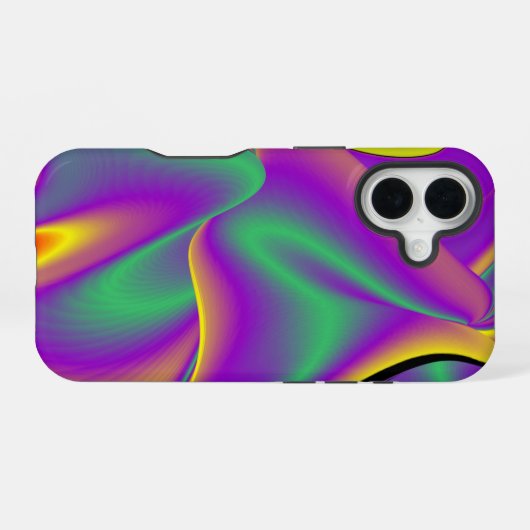 Die Magie der Farben Abstrakt 3D-Rainbowart iPhone 16 Hülle (Rückseite (Horizontal))