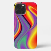 Die Magie der Farben Abstrakt 3D-Rainbowart iPhone Hülle (Rückseite)