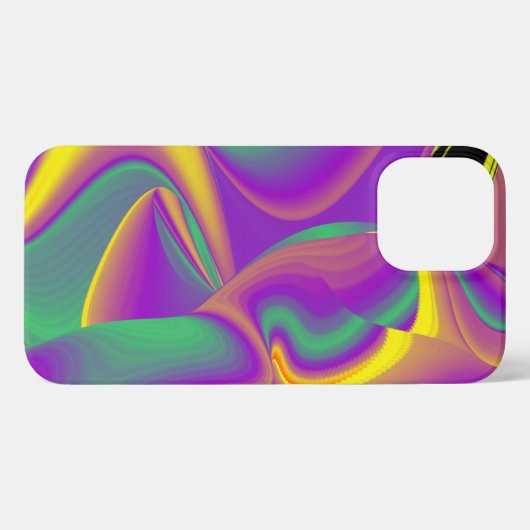 Die Magie der Farben Abstrakt 3D-Rainbowart iPhone Hülle (Rückseite (Horizontal))