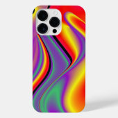 Die Magie der Farben Abstrakt 3D-Rainbowart iPhone Hülle (Rückseite)
