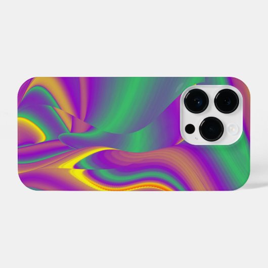 Die Magie der Farben Abstrakt 3D-Rainbowart iPhone Hülle (Rückseite (Horizontal))