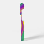 Die Magie der Farben Abstrakt 3D-Rainbowart iPhone Hülle (Linke Seite)