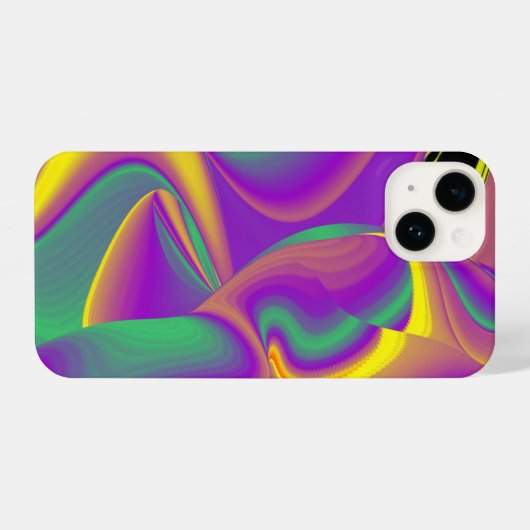 Die Magie der Farben Abstrakt 3D-Rainbowart iPhone Hülle (Rückseite (Horizontal))