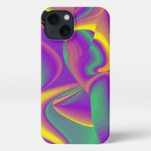Die Magie der Farben Abstrakt 3D-Rainbowart iPhone Hülle (Rückseite)