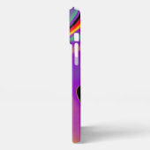 Die Magie der Farben Abstrakt 3D-Rainbowart iPhone Hülle (Linke Seite)