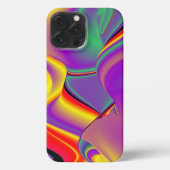 Die Magie der Farben Abstrakt 3D-Rainbowart iPhone Hülle (Rückseite)