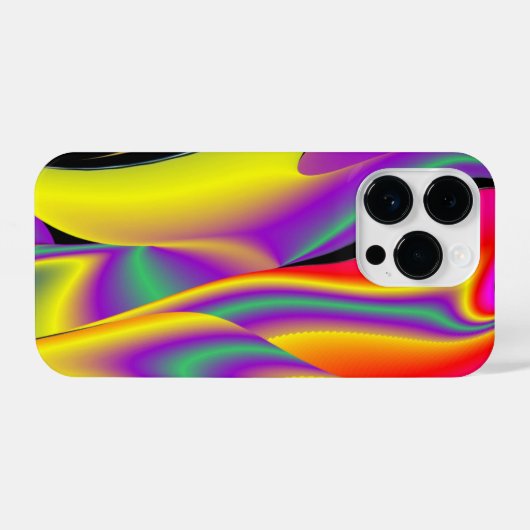 Die Magie der Farben Abstrakt 3D-Rainbowart iPhone Hülle (Rückseite (Horizontal))
