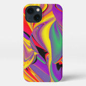 Die Magie der Farben Abstrakt 3D-Rainbowart iPhone Hülle (Rückseite)