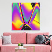 Die Magie der Farben Abstrakt 3D-Rainbowart Leinwanddruck (Insitu (Wohnzimmer))