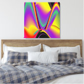 Die Magie der Farben Abstrakt 3D-Rainbowart Leinwanddruck (Insitu (Schlafzimmer))