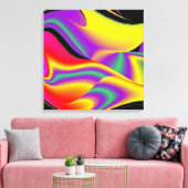 Die Magie der Farben Abstrakt 3D-Rainbowart Leinwanddruck (Insitu (Wohnzimmer))