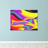 Die Magie der Farben Abstrakt 3D-Rainbowart Leinwanddruck (Insitu (Holzboden))
