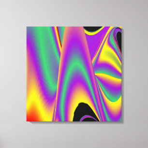Die Magie der Farben Abstrakt 3D-Rainbowart Leinwanddruck