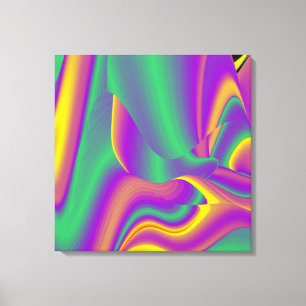 Die Magie der Farben Abstrakt 3D-Rainbowart Leinwanddruck