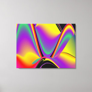Die Magie der Farben Abstrakt 3D-Rainbowart Leinwanddruck