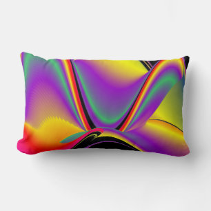 Die Magie der Farben Abstrakt 3D-Rainbowart Lendenkissen