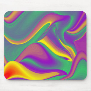 Die Magie der Farben Abstrakt 3D-Rainbowart Mousepad