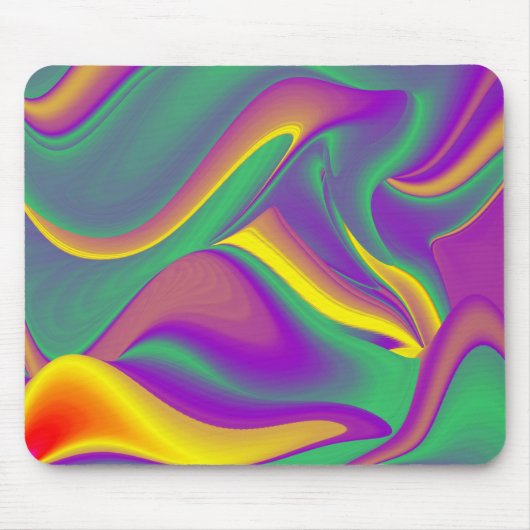 Die Magie der Farben Abstrakt 3D-Rainbowart Mousepad (Vorne)