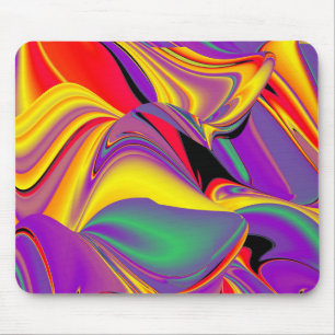 Die Magie der Farben Abstrakt 3D-Rainbowart Mousepad