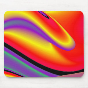 Die Magie der Farben Abstrakt 3D-Rainbowart Mousepad