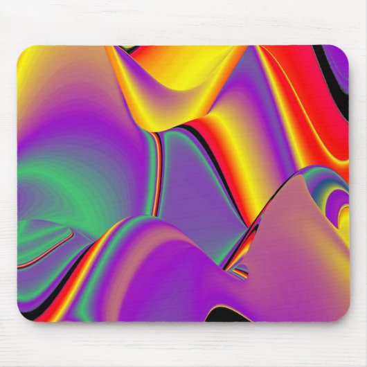 Die Magie der Farben Abstrakt 3D-Rainbowart Mousepad (Vorne)