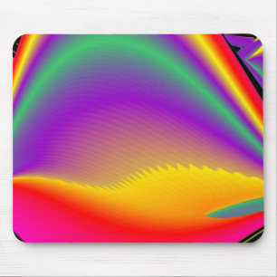 Die Magie der Farben Abstrakt 3D-Rainbowart Mousepad