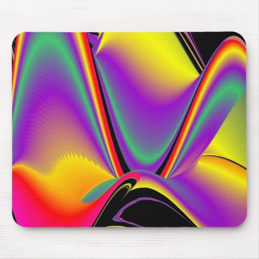 Die Magie der Farben Abstrakt 3D-Rainbowart Mousepad (Vorne)