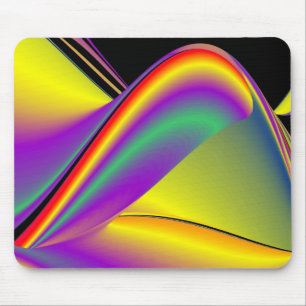 Die Magie der Farben Abstrakt 3D-Rainbowart Mousepad