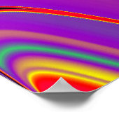 Die Magie der Farben Abstrakt 3D-Rainbowart Poster (Ecke)