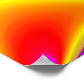 Die Magie der Farben Abstrakt 3D-Rainbowart Poster (Ecke)