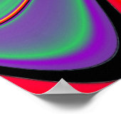 Die Magie der Farben Abstrakt 3D-Rainbowart Poster (Ecke)