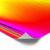 Die Magie der Farben Abstrakt 3D-Rainbowart Poster (Ecke)
