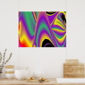 Die Magie der Farben Abstrakt 3D-Rainbowart Poster (Küche)