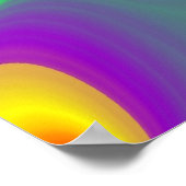Die Magie der Farben Abstrakt 3D-Rainbowart Poster (Ecke)