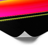 Die Magie der Farben Abstrakt 3D-Rainbowart Poster (Ecke)