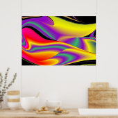 Die Magie der Farben Abstrakt 3D-Rainbowart Poster (Küche)