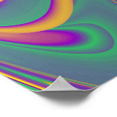 Die Magie der Farben Abstrakt 3D-Rainbowart Poster (Ecke)
