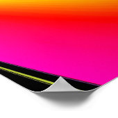 Die Magie der Farben Abstrakt 3D-Rainbowart Poster (Ecke)