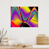 Die Magie der Farben Abstrakt 3D-Rainbowart Poster (Küche)
