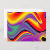 Die Magie der Farben Abstrakt 3D-Rainbowart Postkarte (Vorne/Hinten)