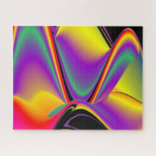 Die Magie der Farben Abstrakt 3D-Rainbowart Puzzle