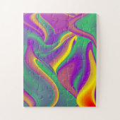 Die Magie der Farben Abstrakt 3D-Rainbowart Puzzle (Vertikal)