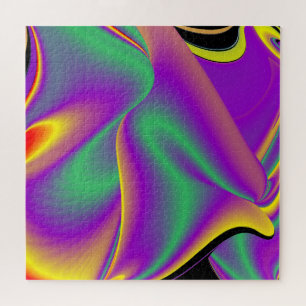 Die Magie der Farben Abstrakt 3D-Rainbowart Puzzle