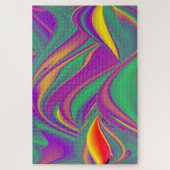 Die Magie der Farben Abstrakt 3D-Rainbowart Puzzle (Vertikal)