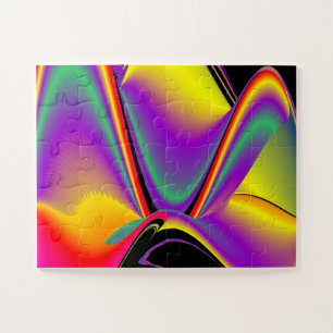 Die Magie der Farben Abstrakt 3D-Rainbowart Puzzle