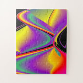 Die Magie der Farben Abstrakt 3D-Rainbowart Puzzle (Vertikal)